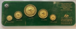 Набор золотых монет "Кенгуру" Австралия, общий вес золото 59,09г., 1997г., в подарочной упаковке
