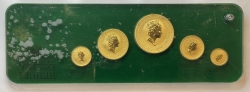 Набор золотых монет "Кенгуру" Австралия, общий вес золото 59,09г., 1997г., в подарочной упаковке